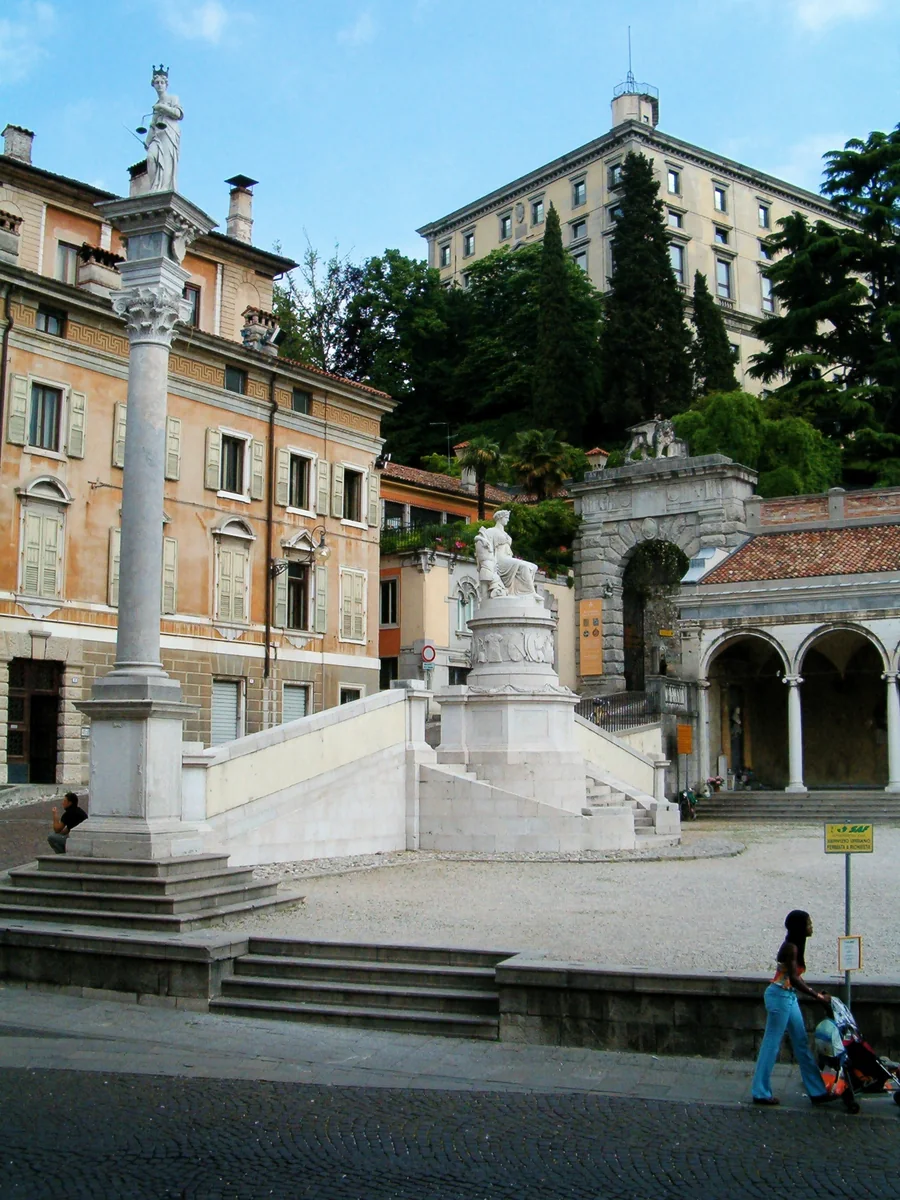 Piazza Libertà and Udine Castle