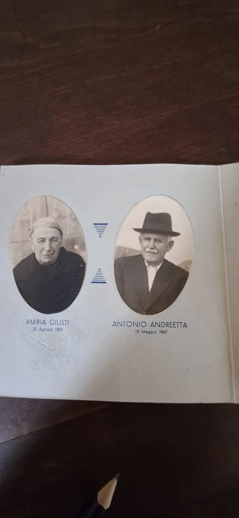 Maria Giusti y Antonio Andreetta, los abuelos de Graziano