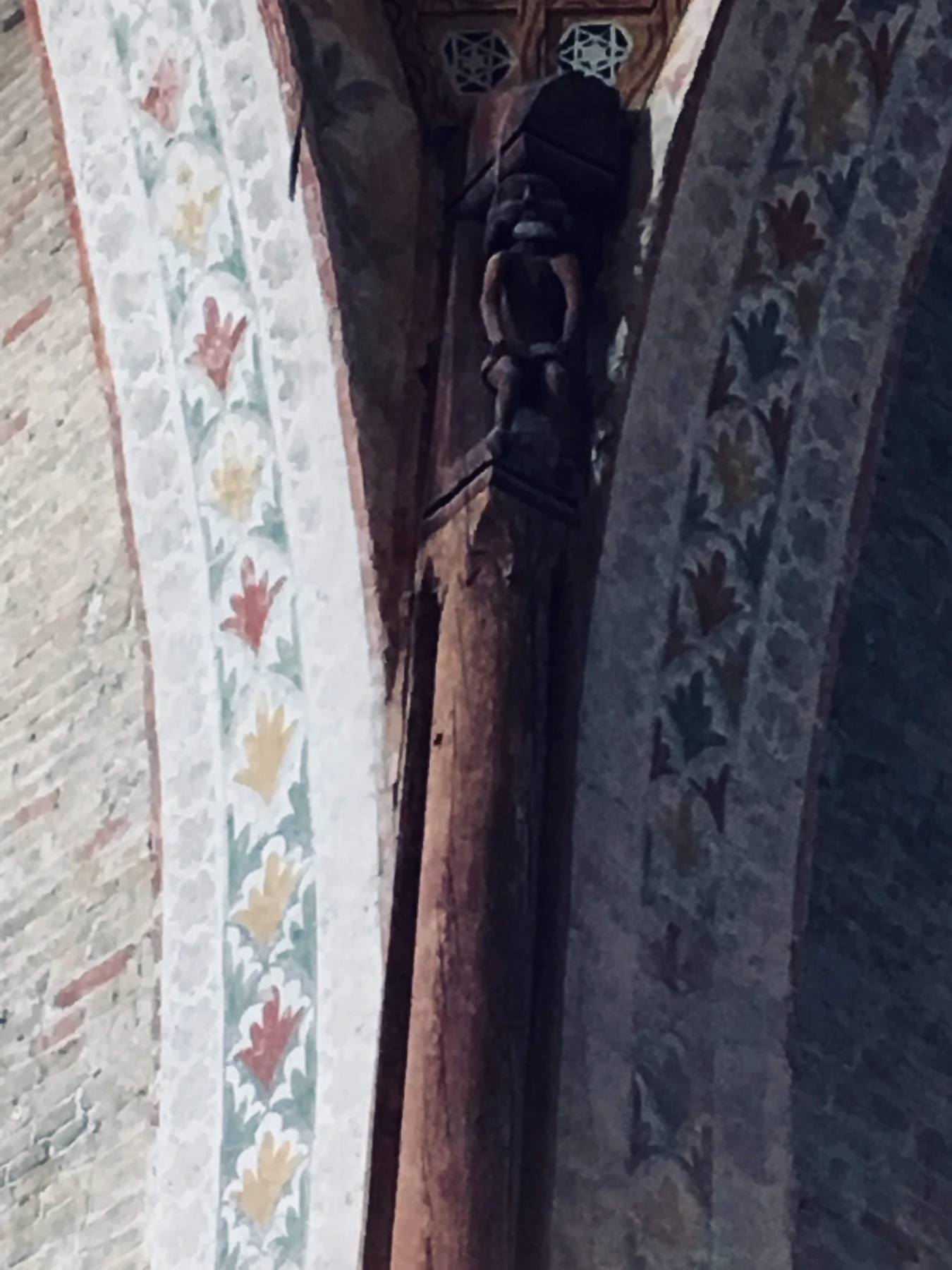 Historic fresco detail in the Basilica of Aquileia