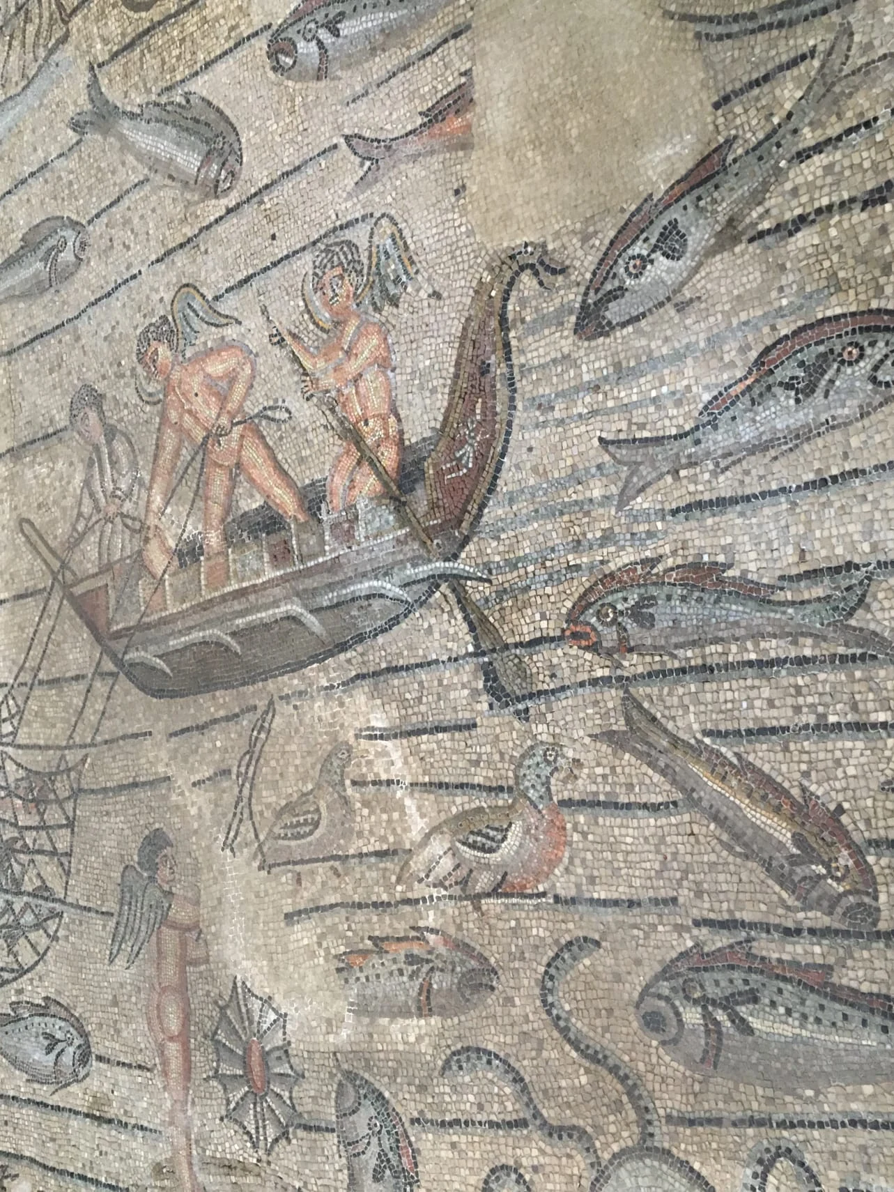 Early Christian mosaic detail at Aquileia