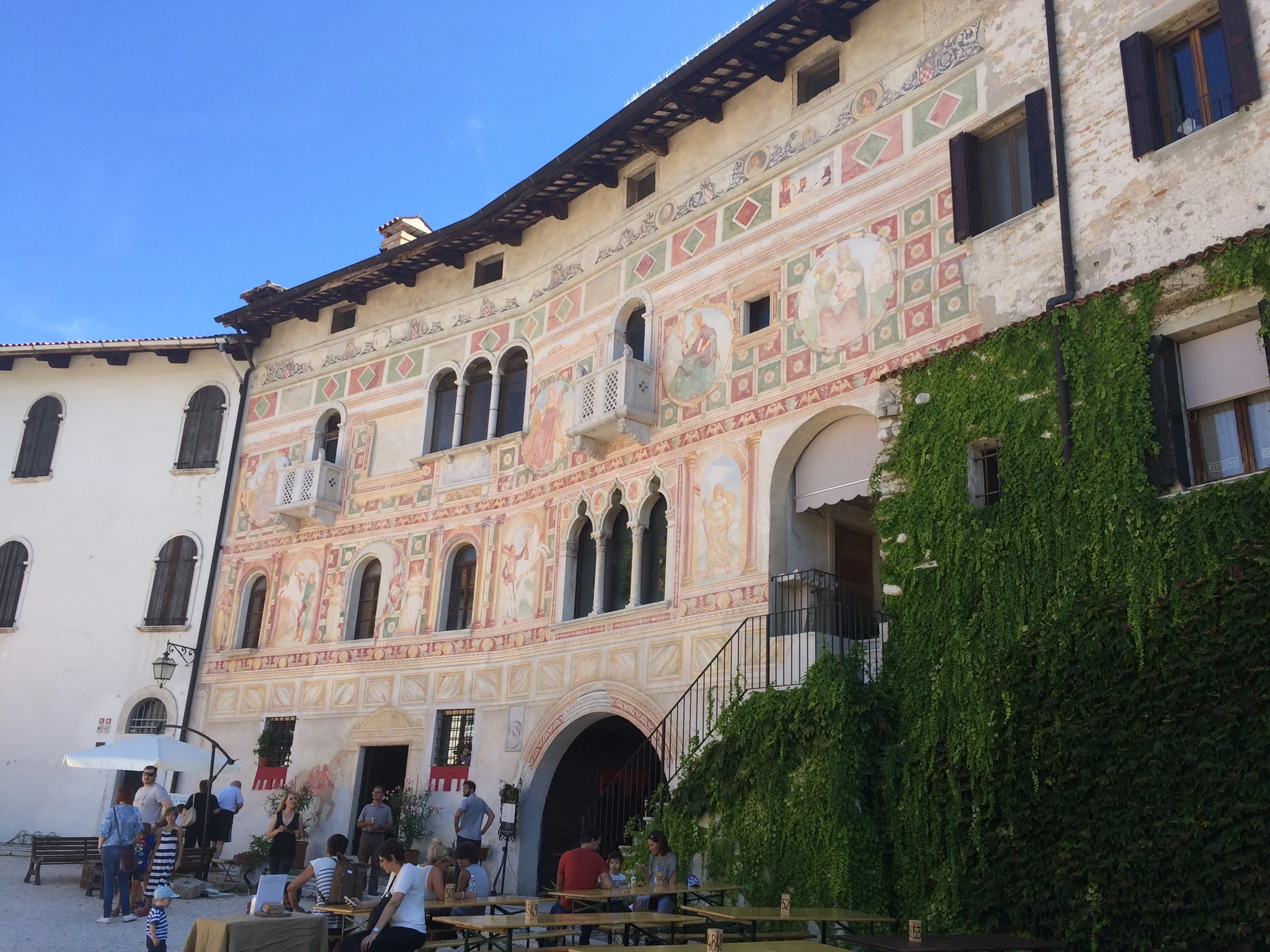 Frescoed palace in Spilimbergo