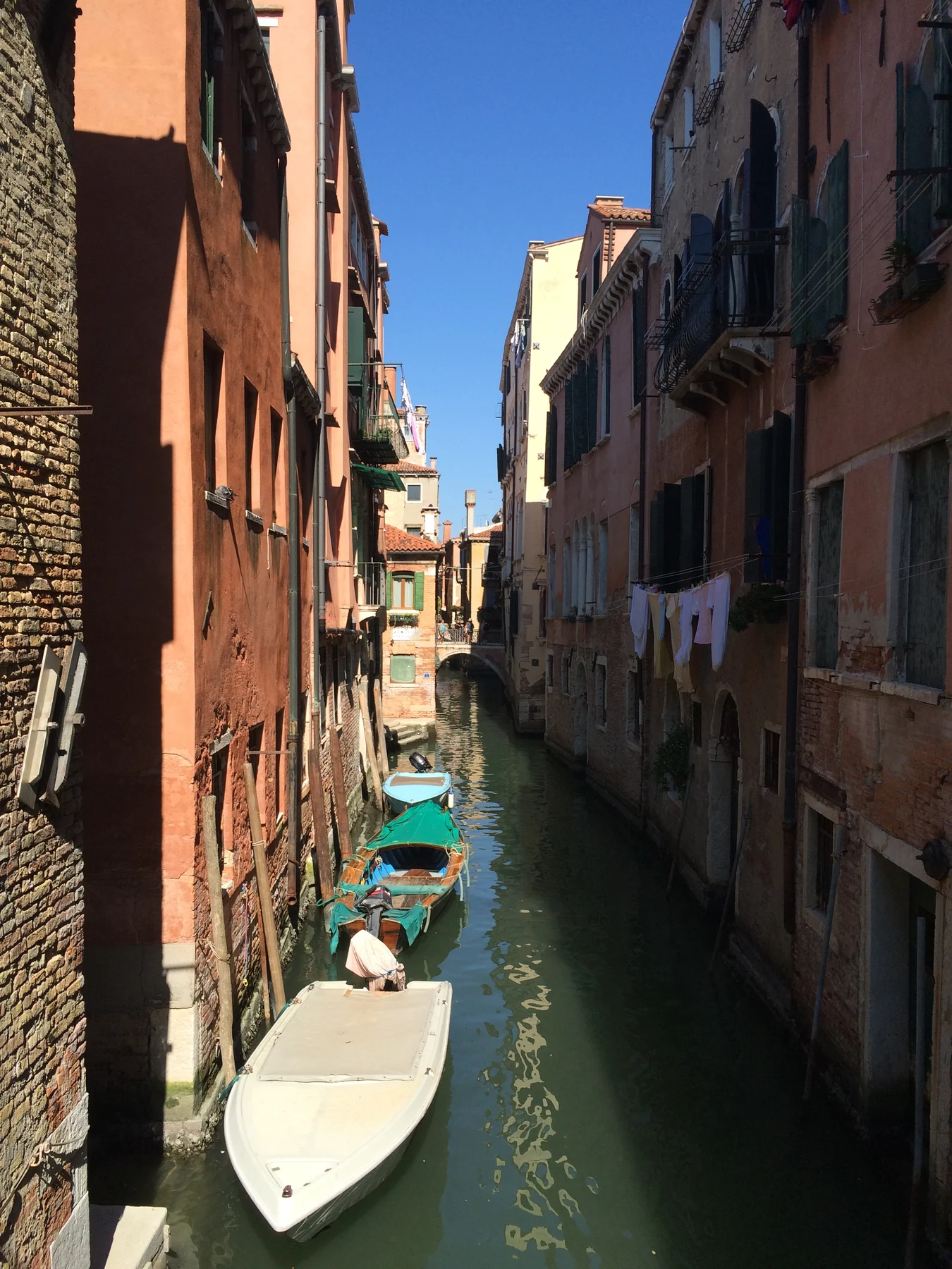 A quiet neighbourhood canal in Venice